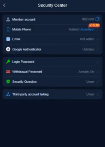 secure transactions in 777e app